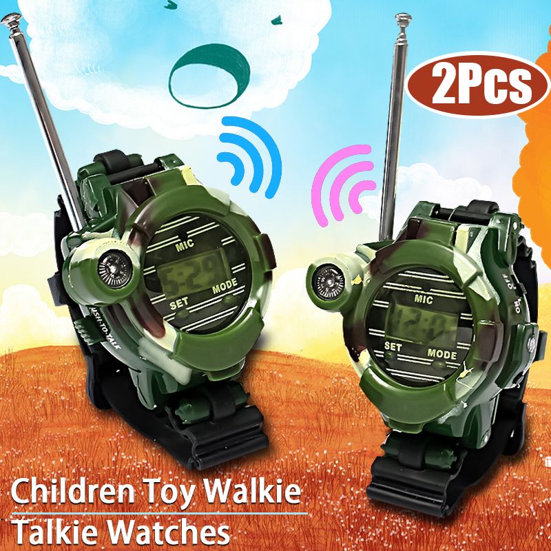 2Pcs-7-In-1-Kids-Children-Toys-Walkie-Talkie-Girls-Boys-Watches-Interphone-Outdoor-Games-Green-Light-1037938