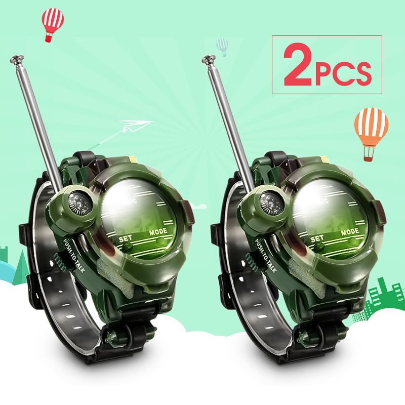 2Pcs-7-In-1-Kids-Children-Toys-Walkie-Talkie-Girls-Boys-Watches-Interphone-Outdoor-Games-Green-Light-1037938