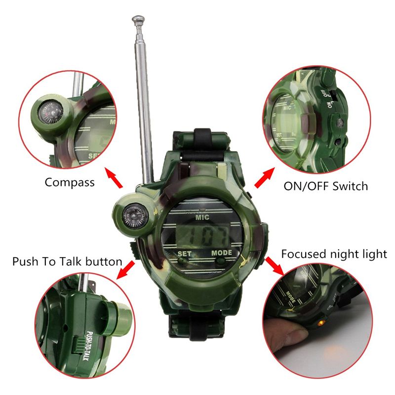 2Pcs-7-In-1-Kids-Children-Toys-Walkie-Talkie-Girls-Boys-Watches-Interphone-Outdoor-Games-Green-Light-1037938