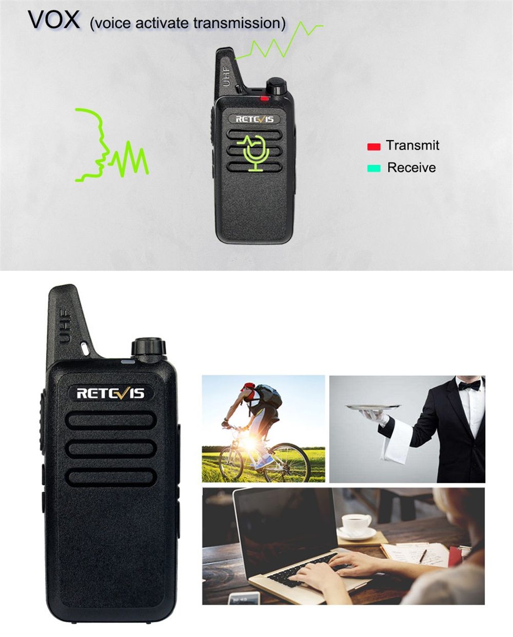 2Pcs-Retevis-RT22-Walkie-Talkie-Mini-Transceiver-UHF-2W-VOX-CTCSS-DCS-USB-Charging-Two-Way-Radio-Com-1419198