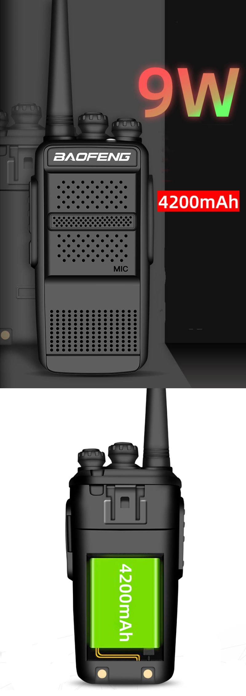 BAOFENG-868-PLUS-9W-4200mAh-400-470MHz-Handheld-Radio-Walkie-Talkie-USB-Charging-Driving-Hotel-Civil-1573422