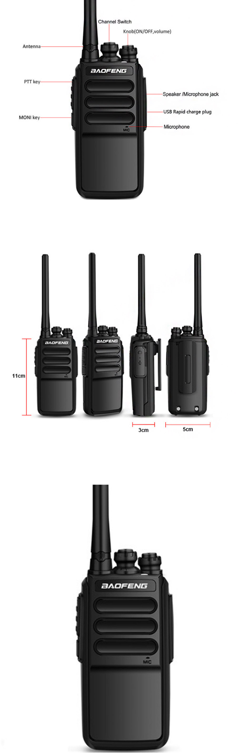 BAOFENG-BF-C3-5W-2800mAh-Walkie-Talkie-400-470MHz-1-3km-16-Channels-Dual-Band-Two-way-Handheld-Radio-1752213
