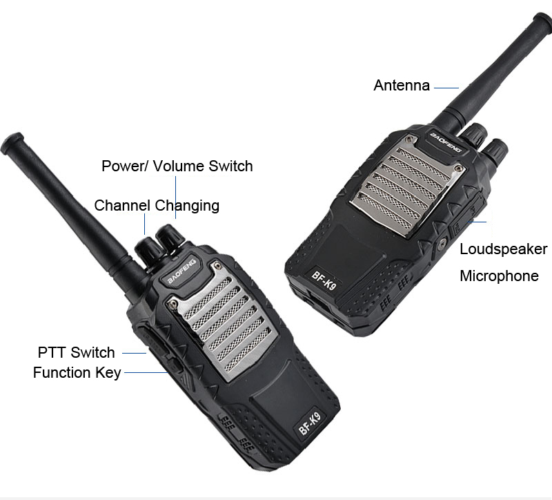 BAOFENG-BF-K9-16-Channels-400-470MHz-1500mAh-Battery-Portable-Two-Way-Handheld-Radio-Walkie-Talkie-1328430