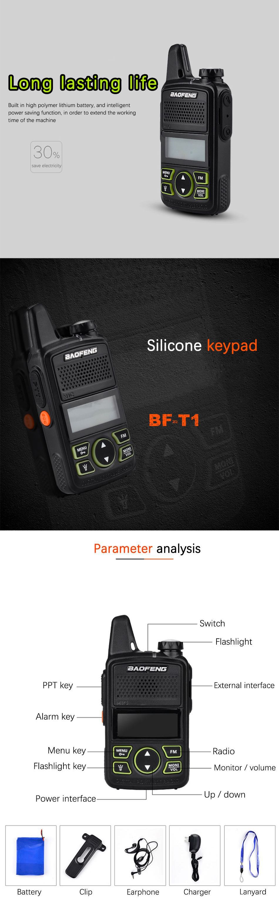 BAOFENG-BF-T1-Frequency-400-470MHz-20-Channels-Mini-Ultra-Thin-Driving-Hotel-Civilian-Walkie-Talkie--1176747