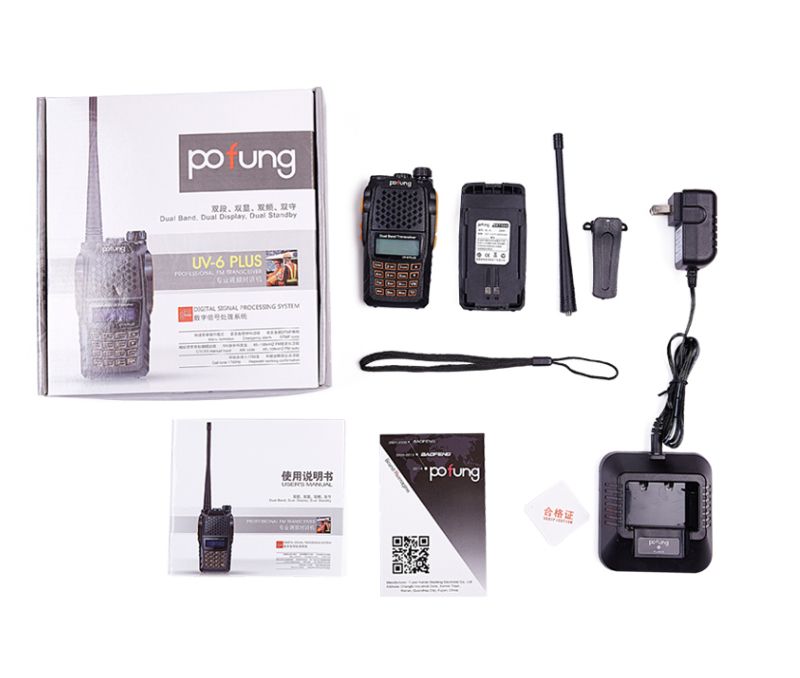 BAOFENG-UV-6-PLUS-400-520MHz-128-Channels-74V-Dual-Band-Radio-Handheld-Walkie-Talkie-Flashlight-Chin-1571996