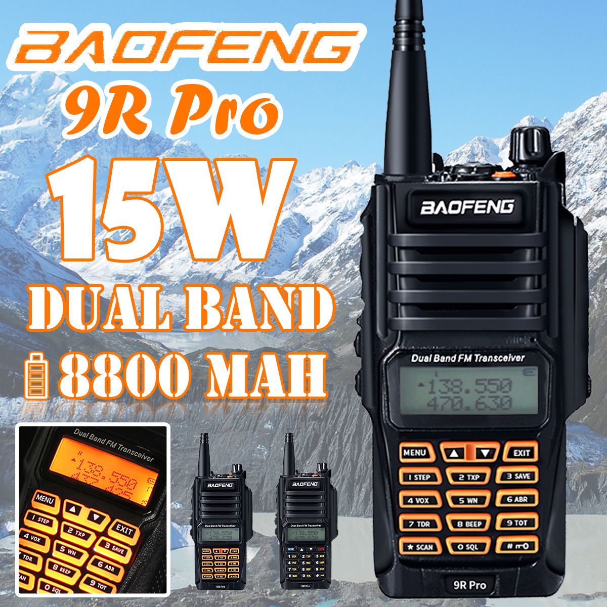 BAOFENG-UV-9R-Pro-15W-8800-mAh-FM-Transceiver-Waterproof-Dual-Band-Handheld-Radio-Walkie-Talkie-1643229