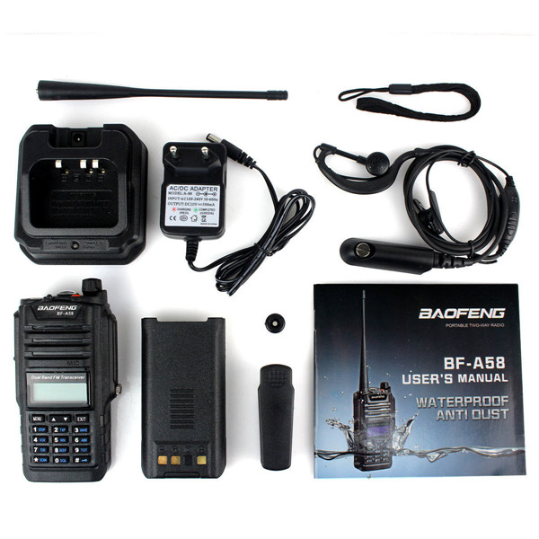Baofeng-BF-A58-UHF-VHF-5W-Two-Way-Radio-Walkie-Talkie-128CH-Dual-Band-Waterproof-Dustproof-999590