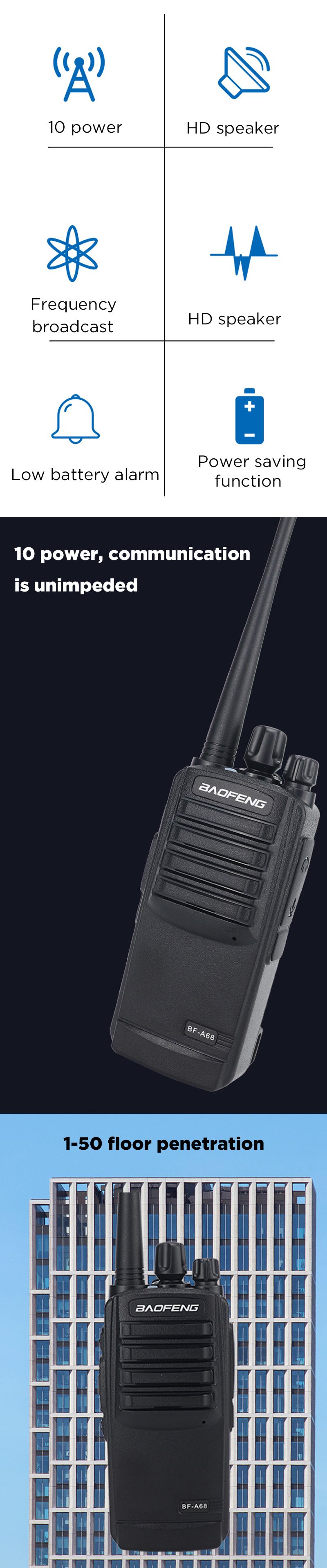 Baofeng-BF-A68-10W-400-470MHz-16-Channels-Two-Way-Radio-Walkie-Talkie-Driving-Hotel-Civilian-Interco-1565657