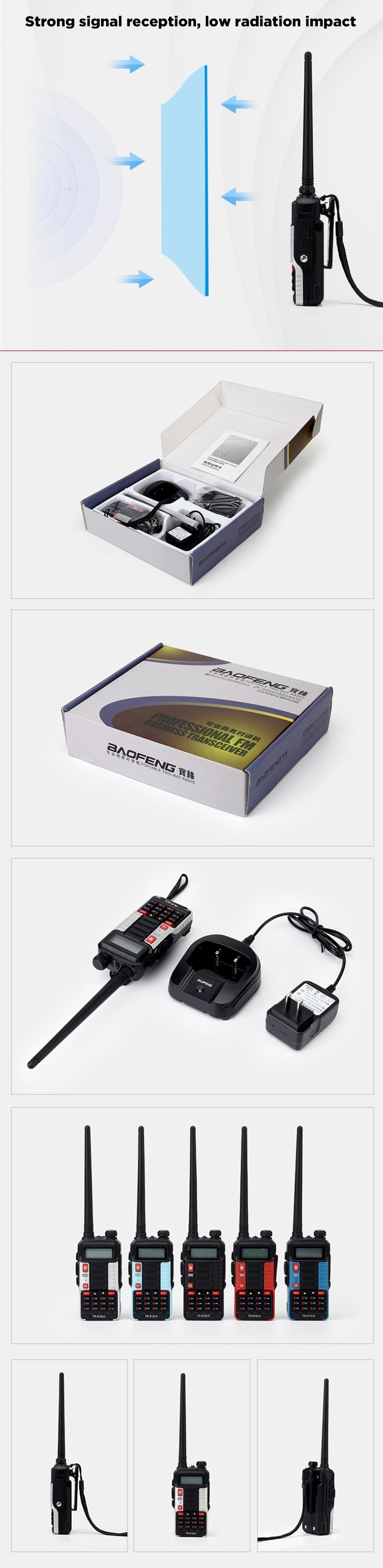 Baofeng-BF-TR818UV-10W-400-470MHz-16-Channels-Two-Way-Radio-Walkie-Talkie-Non-slip-Long-Standy-Large-1565659