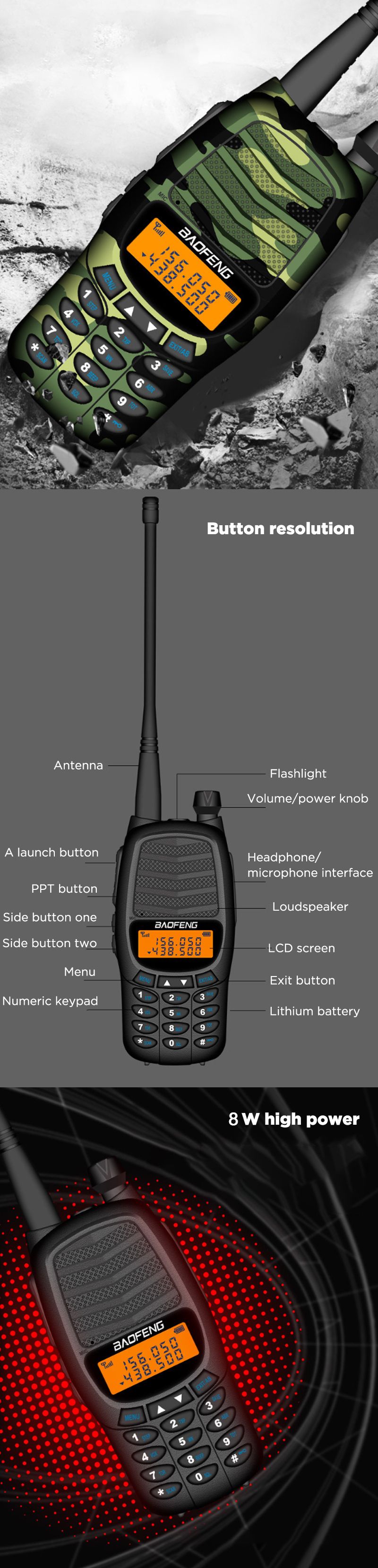 Baofeng-RS-UV800-8W-UV-Dual-Band-Handheld-Walkie-Talkie-USB-Charging-Flashlight-Military-Civilian-Ho-1598655