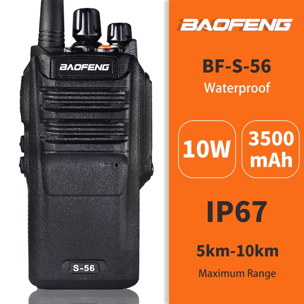 Baofeng-S56-10W-High-Power-IP67-Waterproof-Walkie-Talkie-UHF-3500mAh-FM-Transceiver-Walkie-TalkiePor-1694368