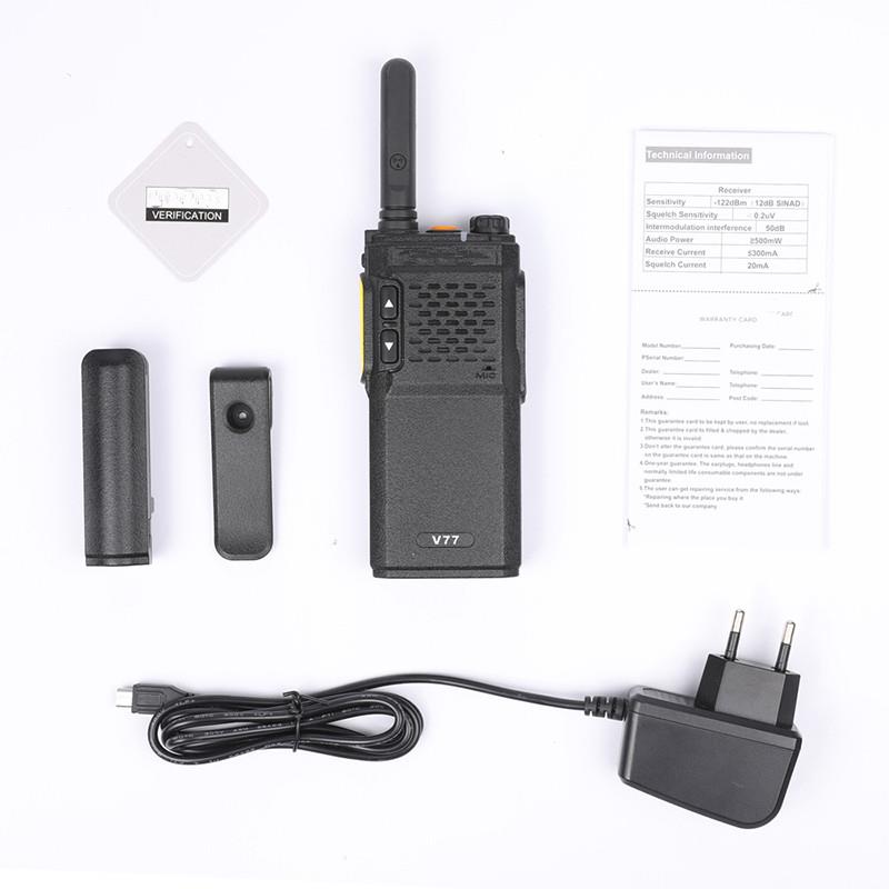 KALOAD-V77-Walkie-Talkie-Two-Way-Radio-UHF-400-470-MHz-16-Channels-2W-1500mAh-For-Hotel-Hunting-1190563