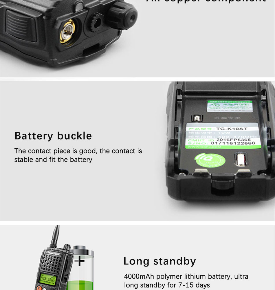 QUANSHENG-TG-K10AT-100-Channels-Mini-Dual-Band-LCD-Screen-High-Power-Handheld-Radio-Walkie-Talkie-1340451