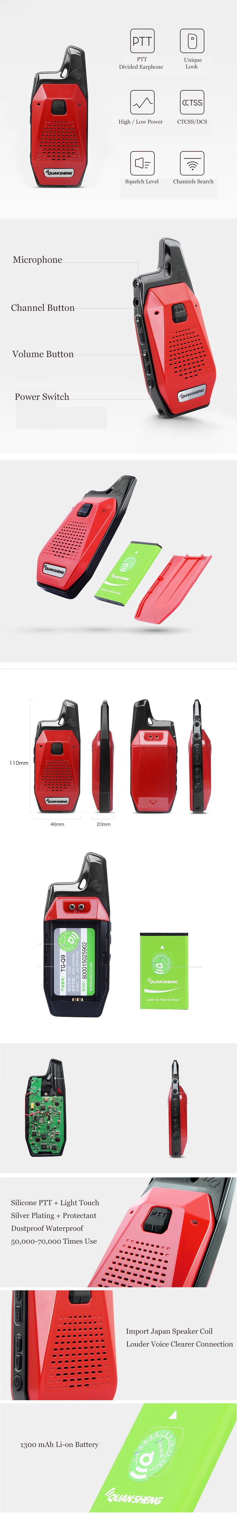 QUANSHENG-TG-Q9-99-Channels-470-490MHz-Ultra-Light-PTT-Headset-Dual-Use-Dual-Band-Handheld-Walkie-Ta-1337268
