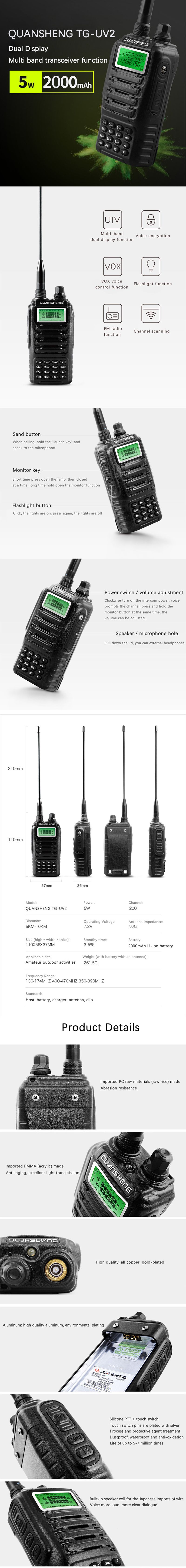 QUANSHENG-TG-UV2-200-Channels-Mini-Multiband-Dual-Standby-Voice-Encryption-Handheld-Radio-Walkie-Tal-1340449