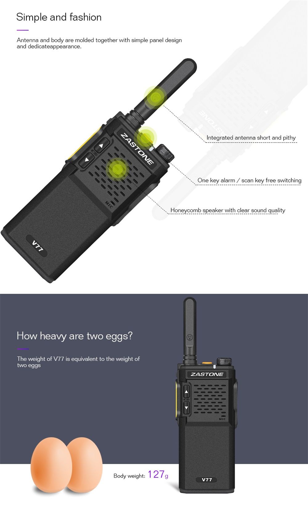 Zastone-V77-Portable-Walkie-Talkie-UHF-400-470MHz-HF-Transceiver-Communicator-Two-Way-Radio-Ham-1385371