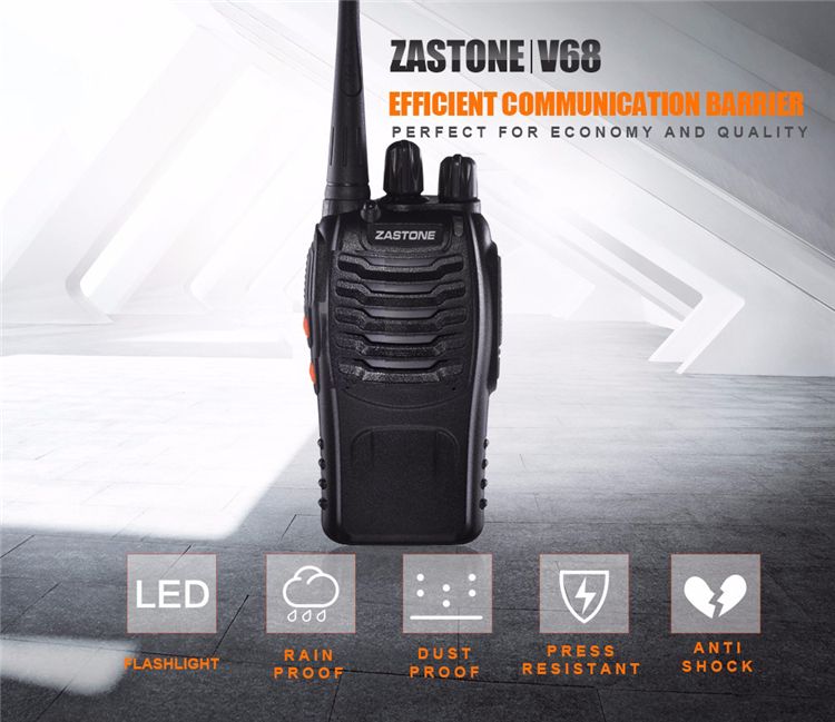 Zastone-ZT-V68-UHF-400-470MHZ-Professional-Handheld-5W-16CH-Two-Way-Radio-PMR-CB-Walkie-Talkie-1193075