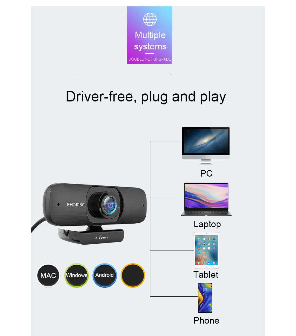 Elebest-C60-Webcam-FHD-1080P-Built-in-Mircophone-Free-Driver-Auto-Focus-30FPS-CMOS-200W-1920x1080-Ma-1767144