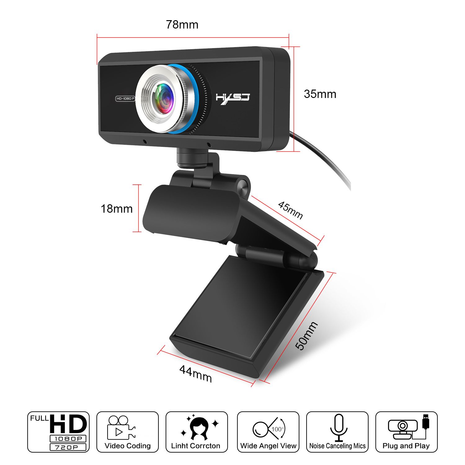 HXSJ-S4-Wired-Webcam-High-Definition-1080P-Computer-Camera-USB-Web-Camera-2-Million-Pixels-Built-In--1761527