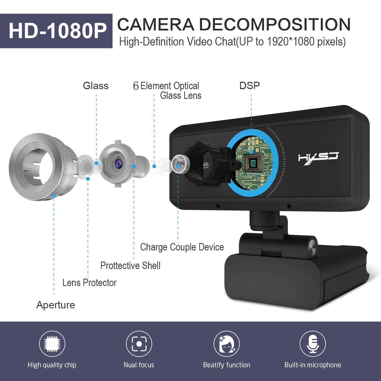 HXSJ-S4-Wired-Webcam-High-Definition-1080P-Computer-Camera-USB-Web-Camera-2-Million-Pixels-Built-In--1761527