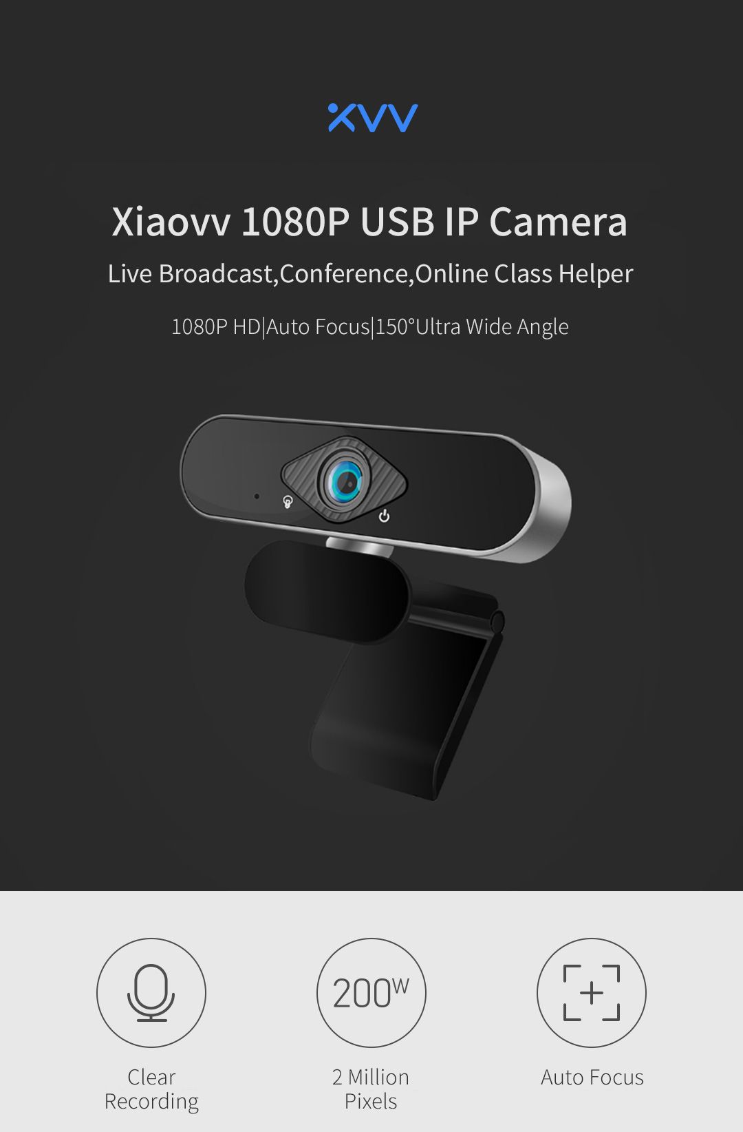 Xiaovv-1080P-HD-USB-Webcam-2-Million-Pixels-150deg-Ultra-Wide-Angle-Auto-Foucus-Image-Optimization-C-1736357