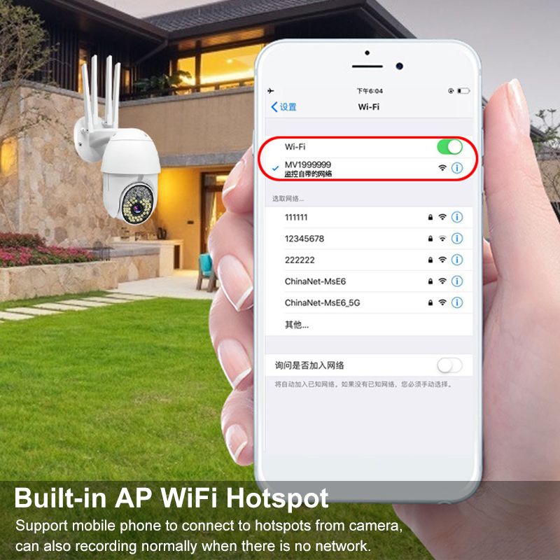 79-LED-20MP-1080P-WiFi-IP-Camera-Full-Color-Night-Vision-PanTilt-Rotation-ONVIF-IP66-Waterproof-1750981