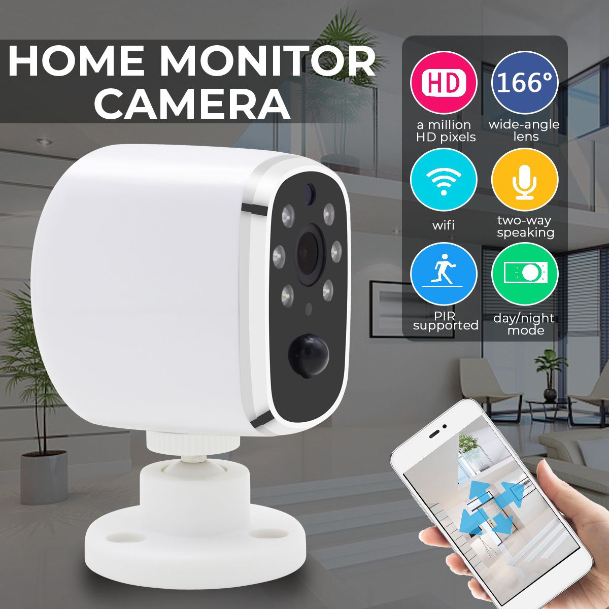 ANYTEK-HD-1080P-Wireless-Wifi-IP-Security-Camera-Monitor-Home-Surveillance-System-166deg-1560913