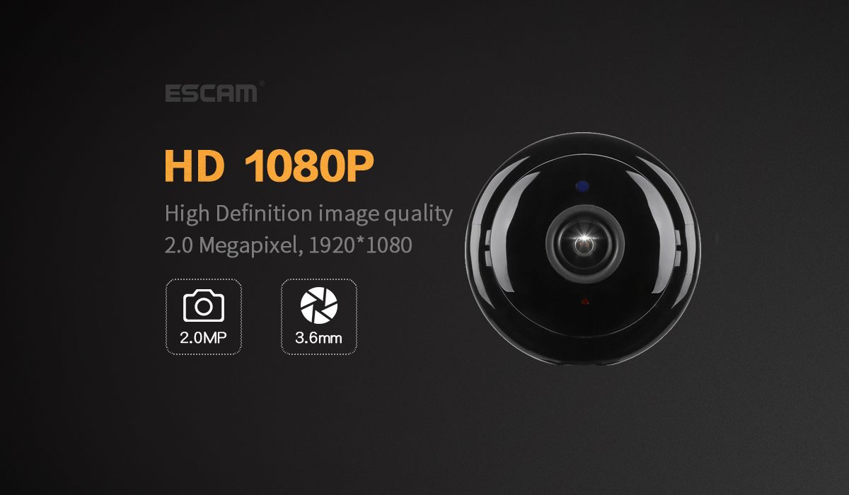 ESCAM-Button-Q6-Mini-1080P-IP-Night-VIsion-WiFi-Camera-Support--to-128GB-Card-Motion-Detect-Audio-1108509