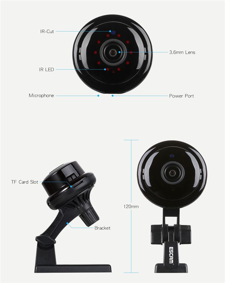 ESCAM-Button-Q6-Mini-1080P-IP-Night-VIsion-WiFi-Camera-Support--to-128GB-Card-Motion-Detect-Audio-1108509