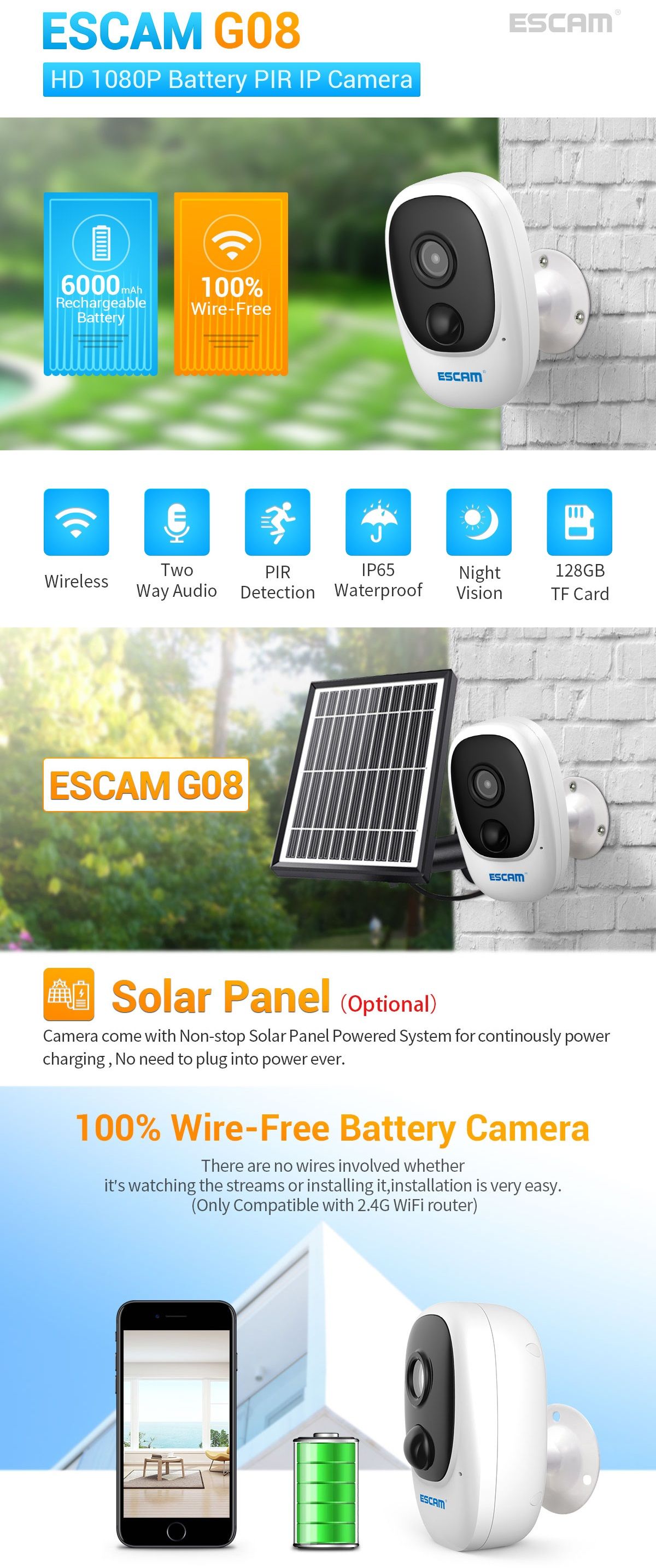 ESCAM-G08-1080P-Wireless-Battery-Rechargeable-PIR-IP-Camera-Solar-Panel-Audio-Card-Cloud-Storage-Sec-1608743