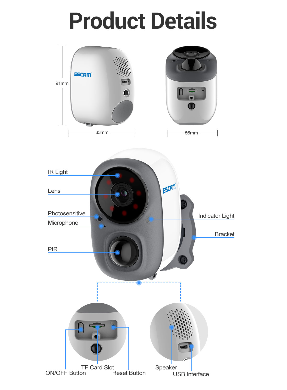 ESCAM-G15-1080P-Full-HD-AI-Recognition-Rechargeable-Battery-PIR-Alarm-Cloud-Storage-WiFi-Camera-1744206