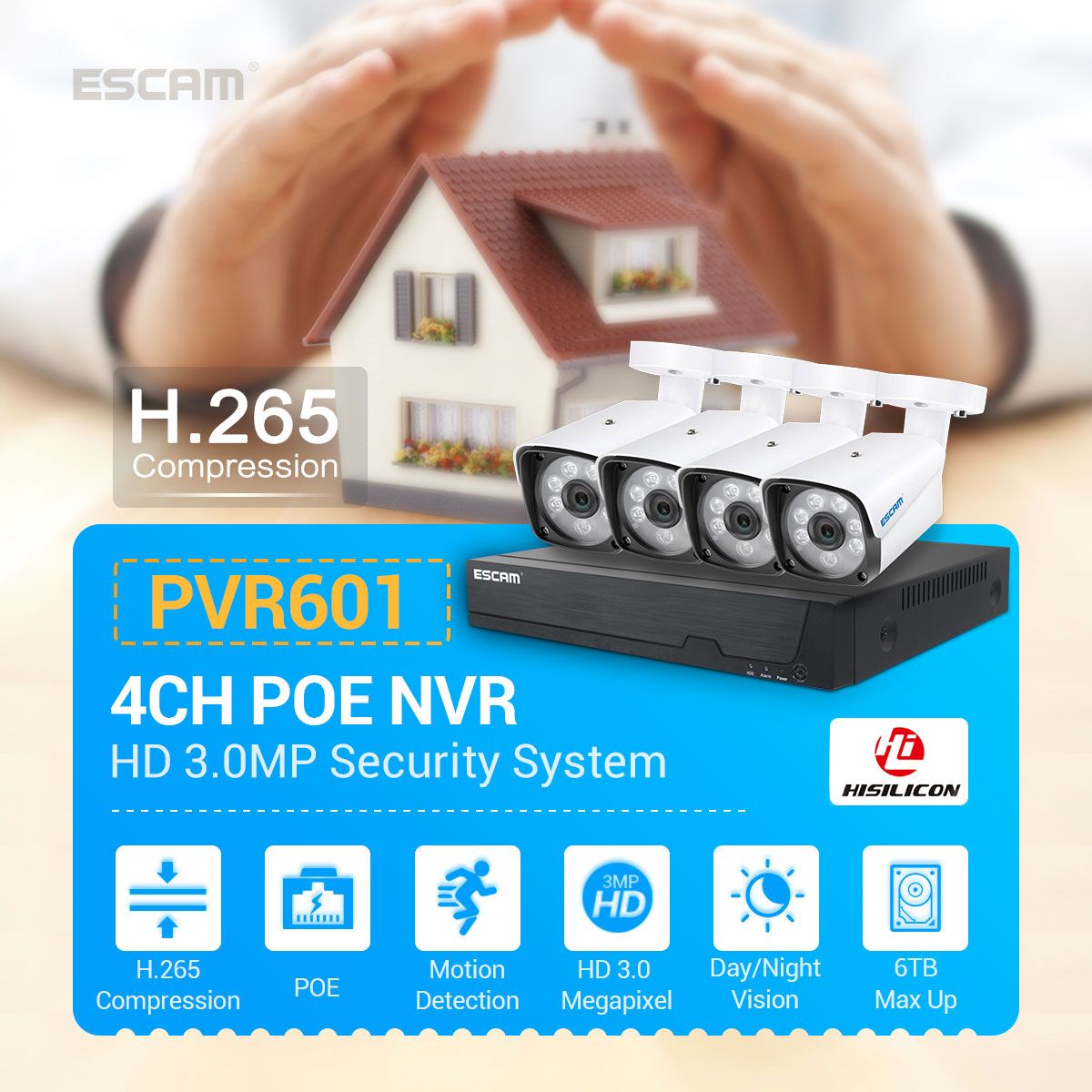 ESCAM-PVR601-3MP-POE-4CH-PVR-Camera-Kit-Surveillance-Camera-System-without-Humanoid-Detection-1652543