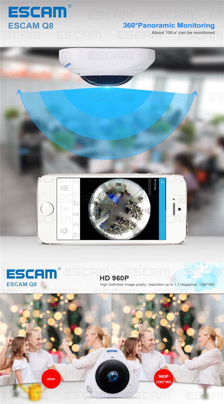 ESCAM-Q8-960P-13MP-360-Degree-VR-Fisheye-WiFi-IR-Infrared-IP-Camera-Two-Way-Audio-Motion-Detector-1157374