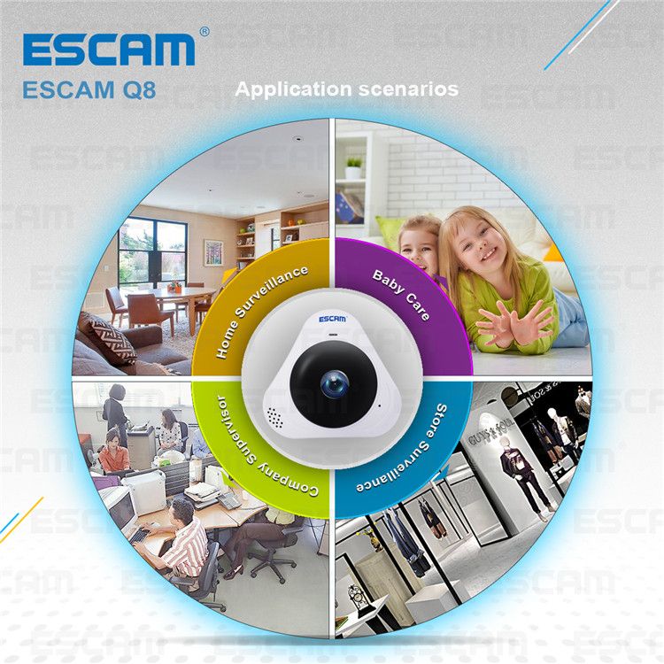 ESCAM-Q8-960P-13MP-360-Degree-VR-Fisheye-WiFi-IR-Infrared-IP-Camera-Two-Way-Audio-Motion-Detector-1157374