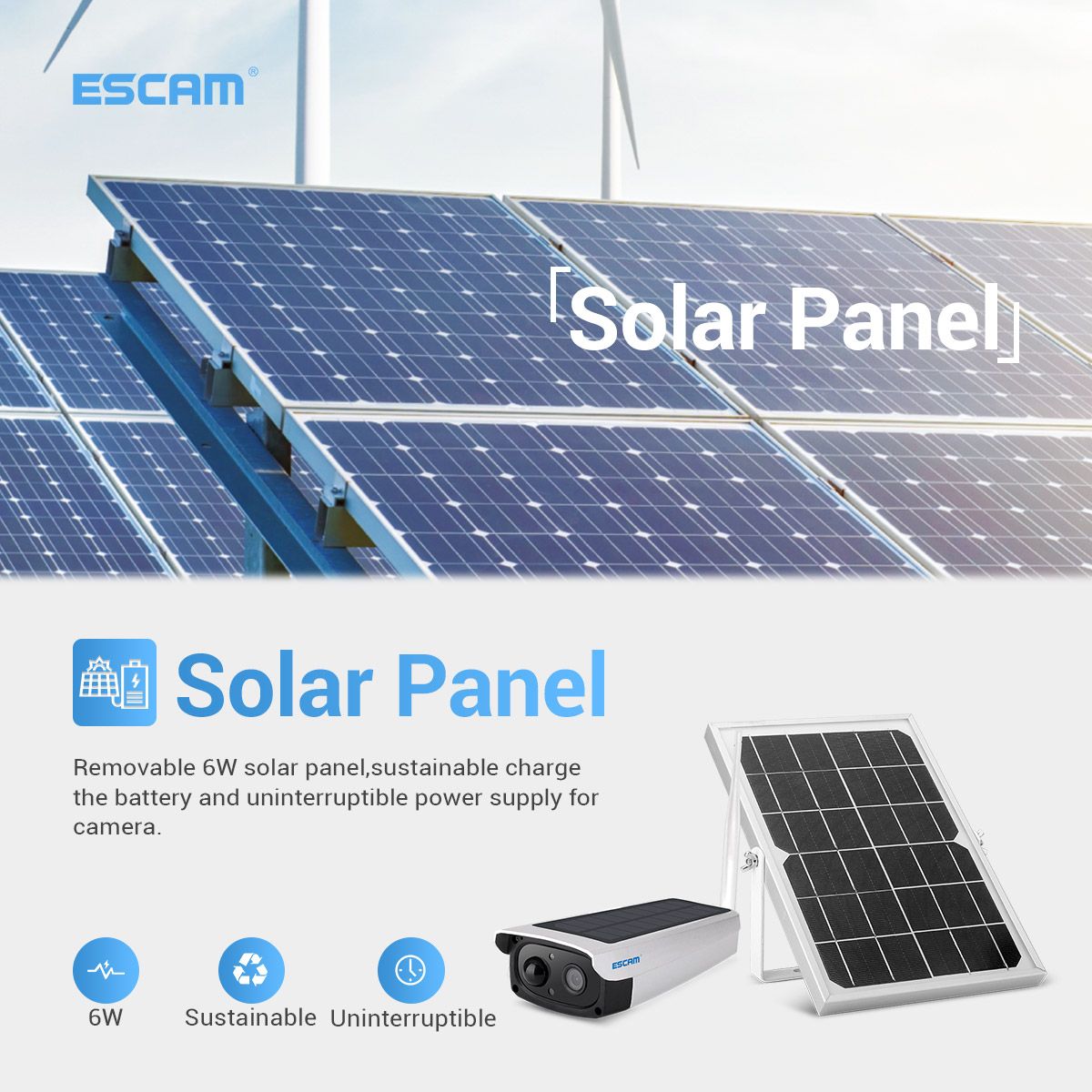 ESCAM-QF270-1080P-20MP-Solar-Battery-Low-Power-Consumption-WIFI-PIR-Alarm-Security-Camera-with-Audio-1696401