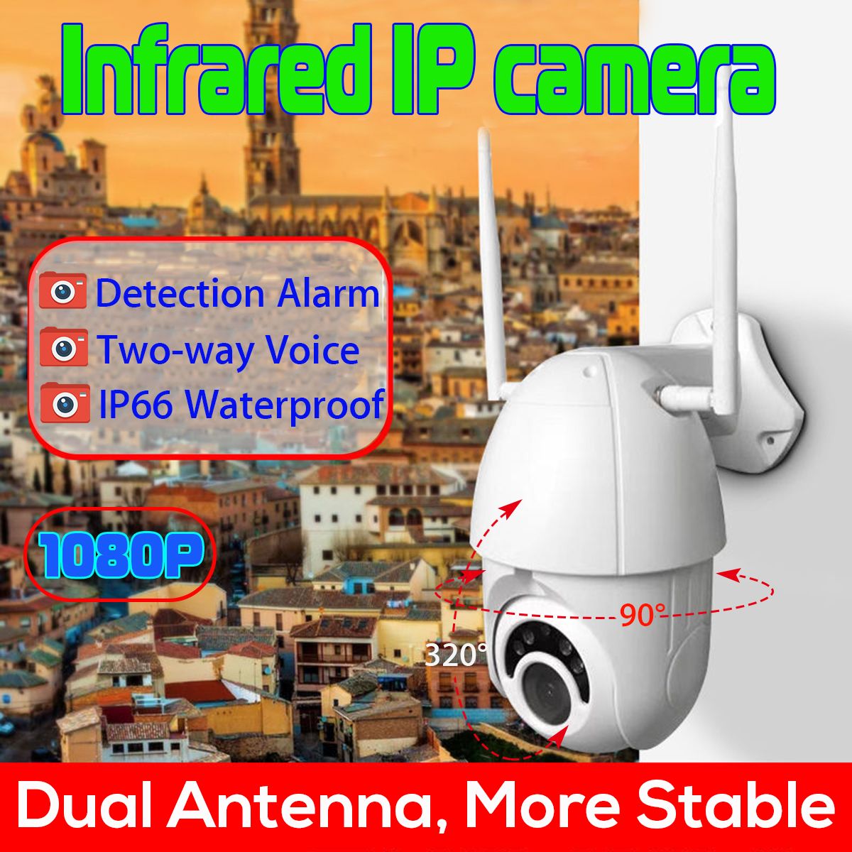 Outdoor-1080P-HD-PTZ-Speed-Dome-IP-Camera-Pan-Tilt-IR-WiFi-Security-Camera-Night-Vision-Waterproof-1449602