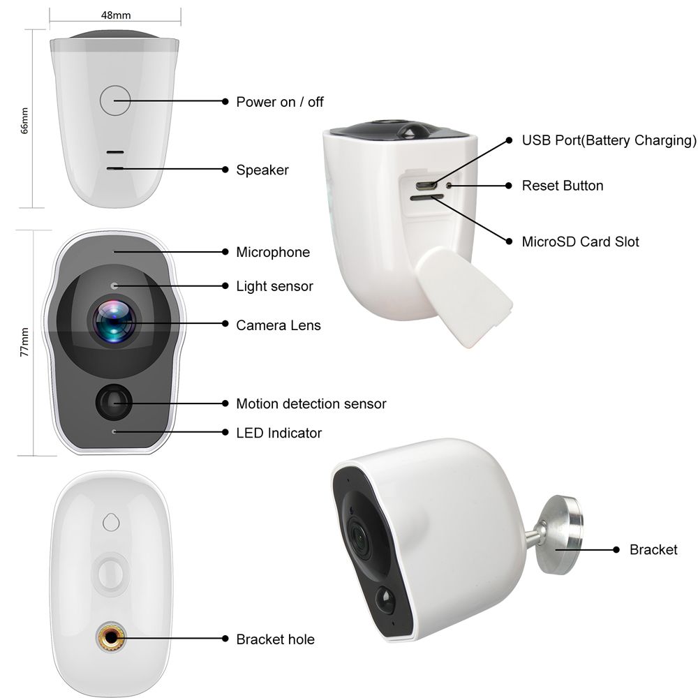 WIFI-1080P-IP-Camera-Infrared-Night-Vison-IP65-Waterproof-Home-Security-Surveillance-Camera-Built-in-1525195