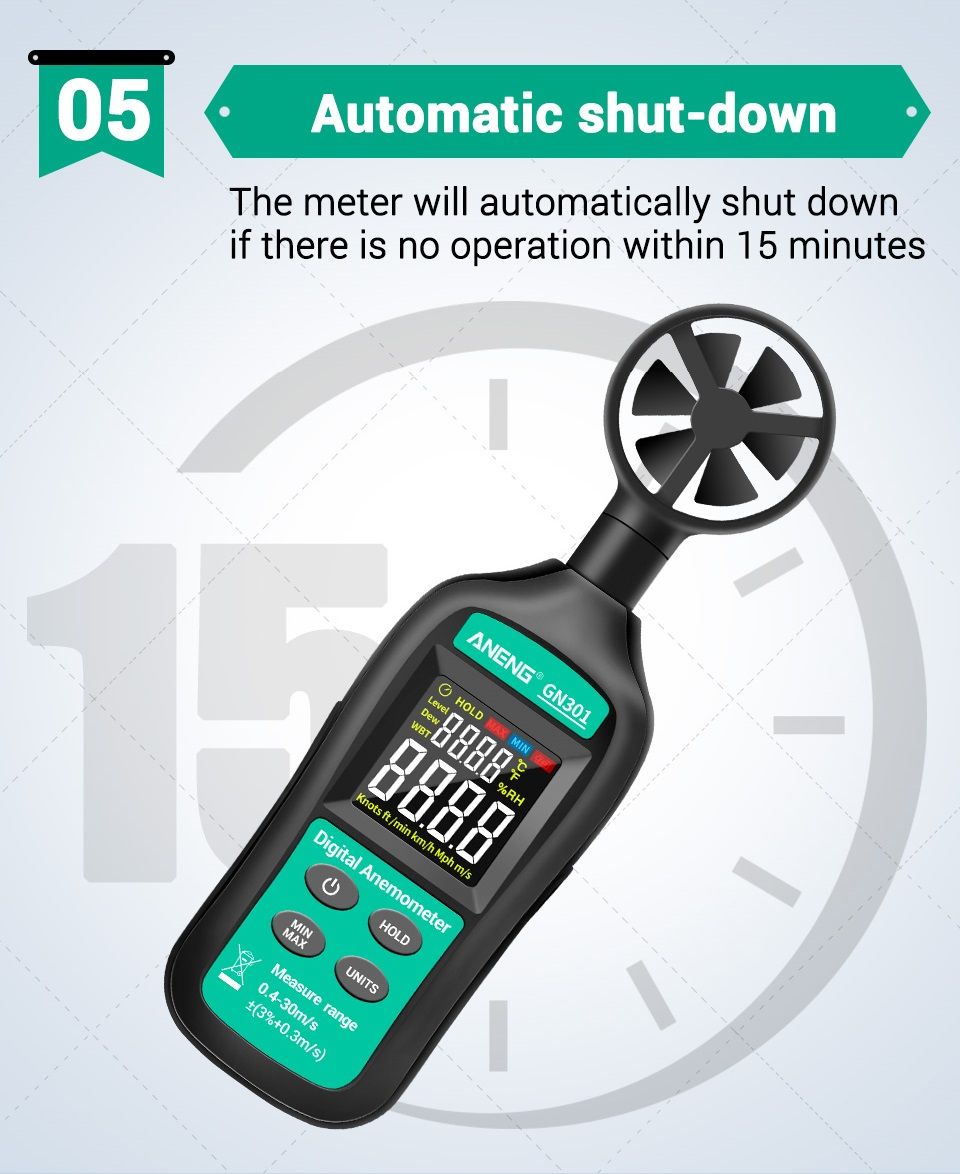 ANENG-GN301-Digital-Anemometer-0-30ms-Wind-Speed-Meter--10--45C-Temperature-Tester-Anemometro-with-L-1749601