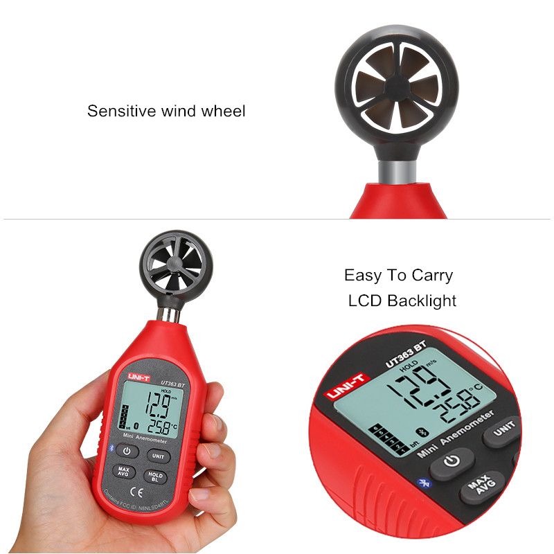 UNI-T-UT363BT-bluetooth-Mini-Wind-Speed-Meter-Digital-Pocket-Size-Anemometer-Measurement-Thermometer-1236782