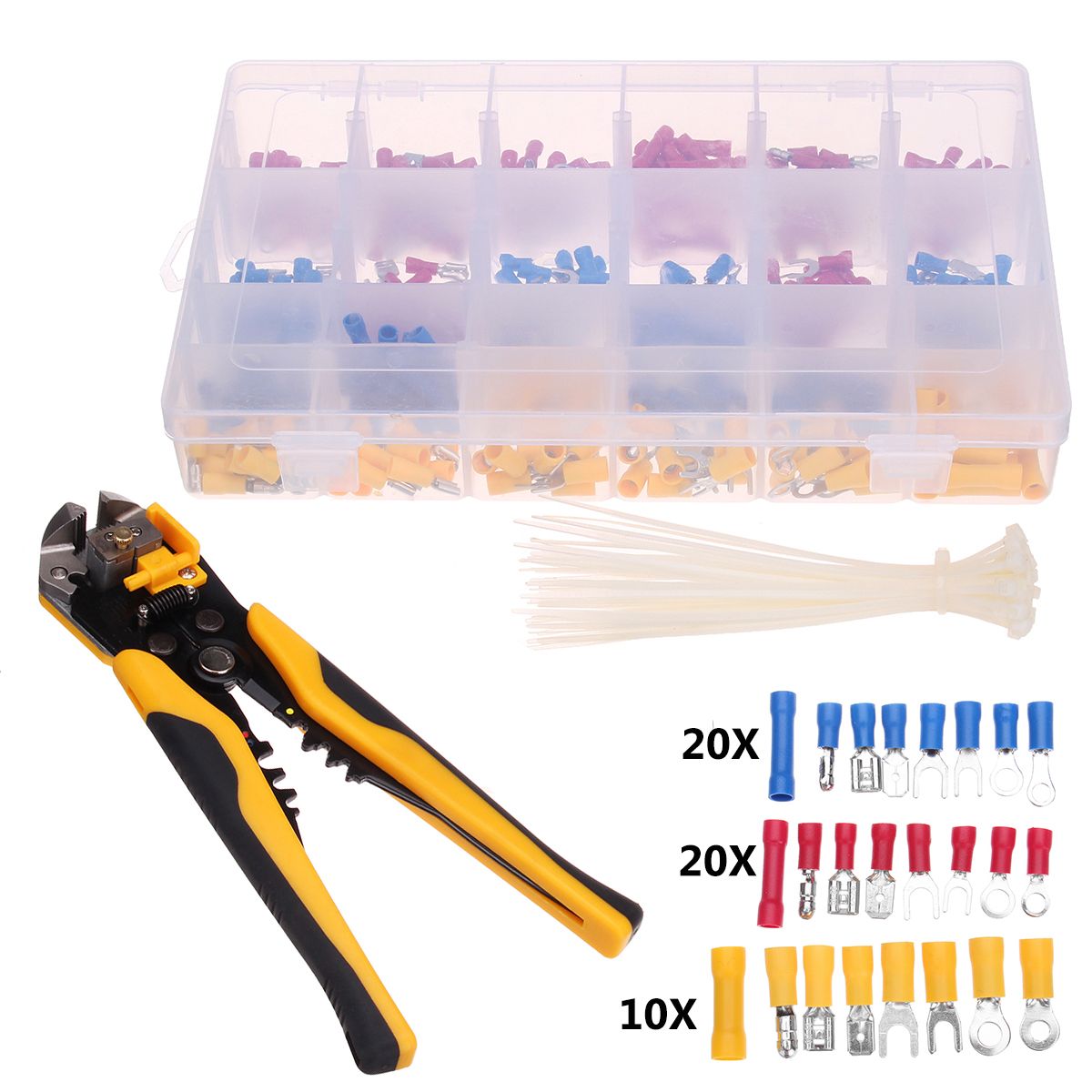 400Pcs-Connectors-Electrical-Wire-Terminal-Block-Kit-with-Cutter-Stripper-Plier-Crimper-1288140