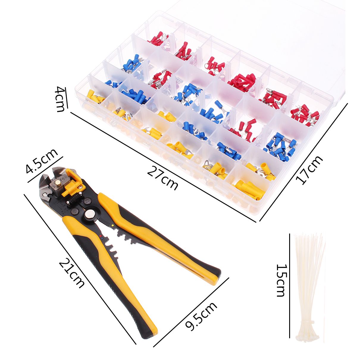 400Pcs-Connectors-Electrical-Wire-Terminal-Block-Kit-with-Cutter-Stripper-Plier-Crimper-1288140