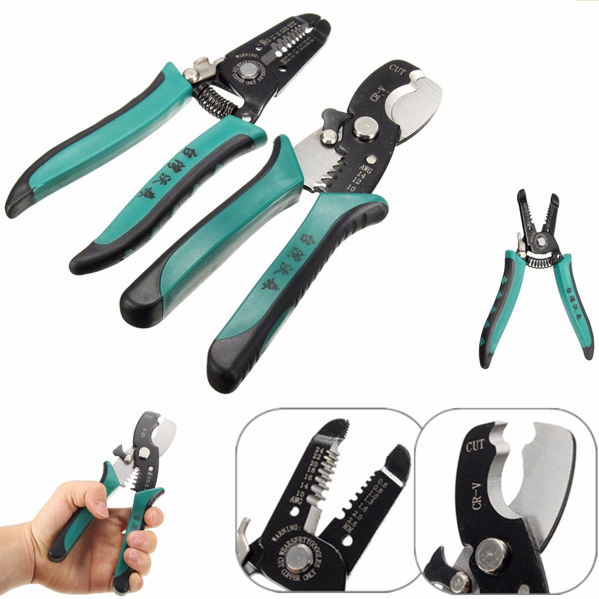 68-Inches-Multifunctional-Cable-Wire-Strippers-Pliers-Cutter-Steel-Spring-Tool-1051829