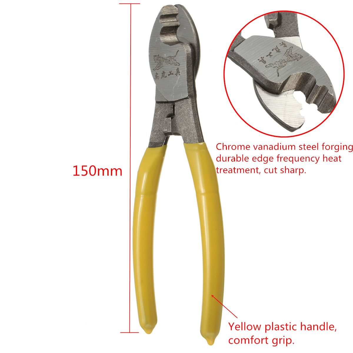 6Inch-Cable-Cutter-Plastic-Handle-Electric-Wire-Stripper-Cutting-Plier-Tool-Kit-979036