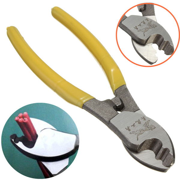 6Inch-Cable-Cutter-Plastic-Handle-Electric-Wire-Stripper-Cutting-Plier-Tool-Kit-979036