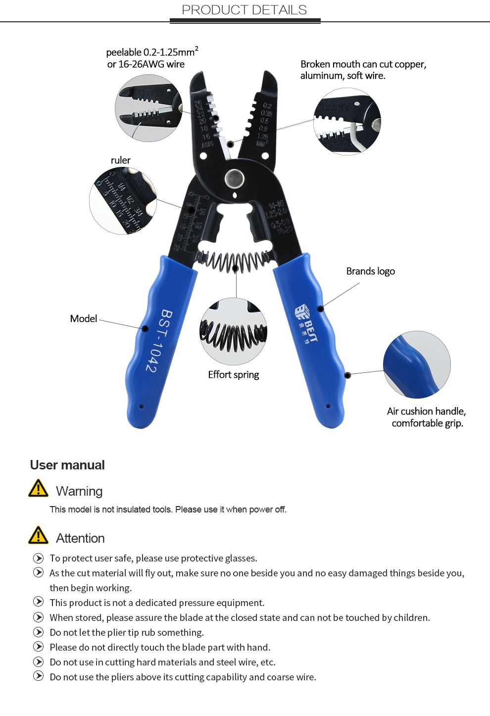 BEST-BST-1042-Portable-Wire-Stripper-Pliers-Crimper-Cable-Stripping-Crimping-Cutter-Hand-Tool-With-M-1369262