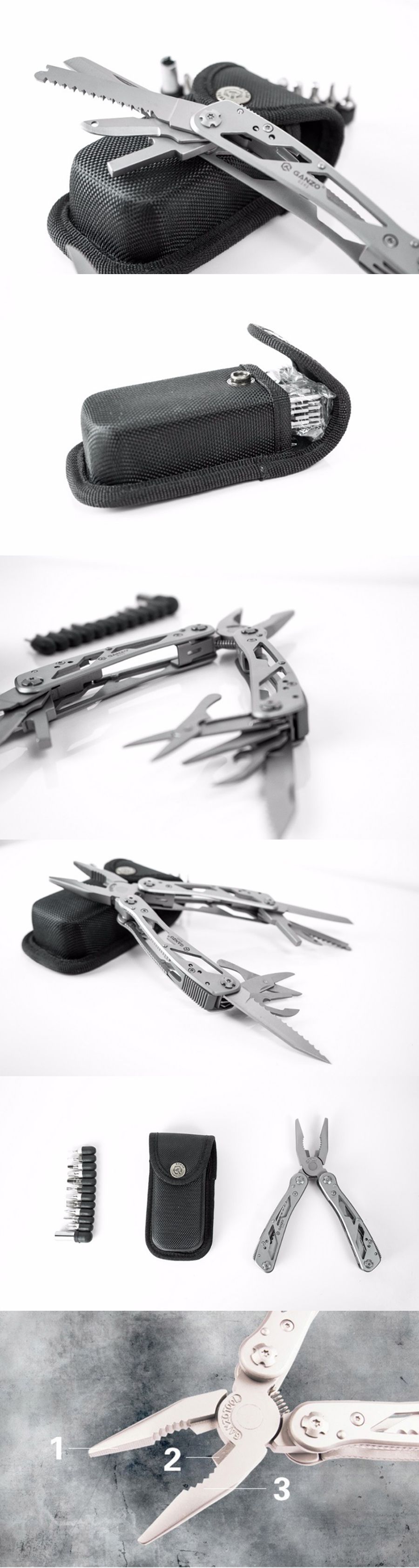 GANZO-G202-24-in-1-EDC-Multitools-Survival-Tool-Kit-Folding-Hand-Knife-Portable-Plier-Clamp-Wire-Str-1732905