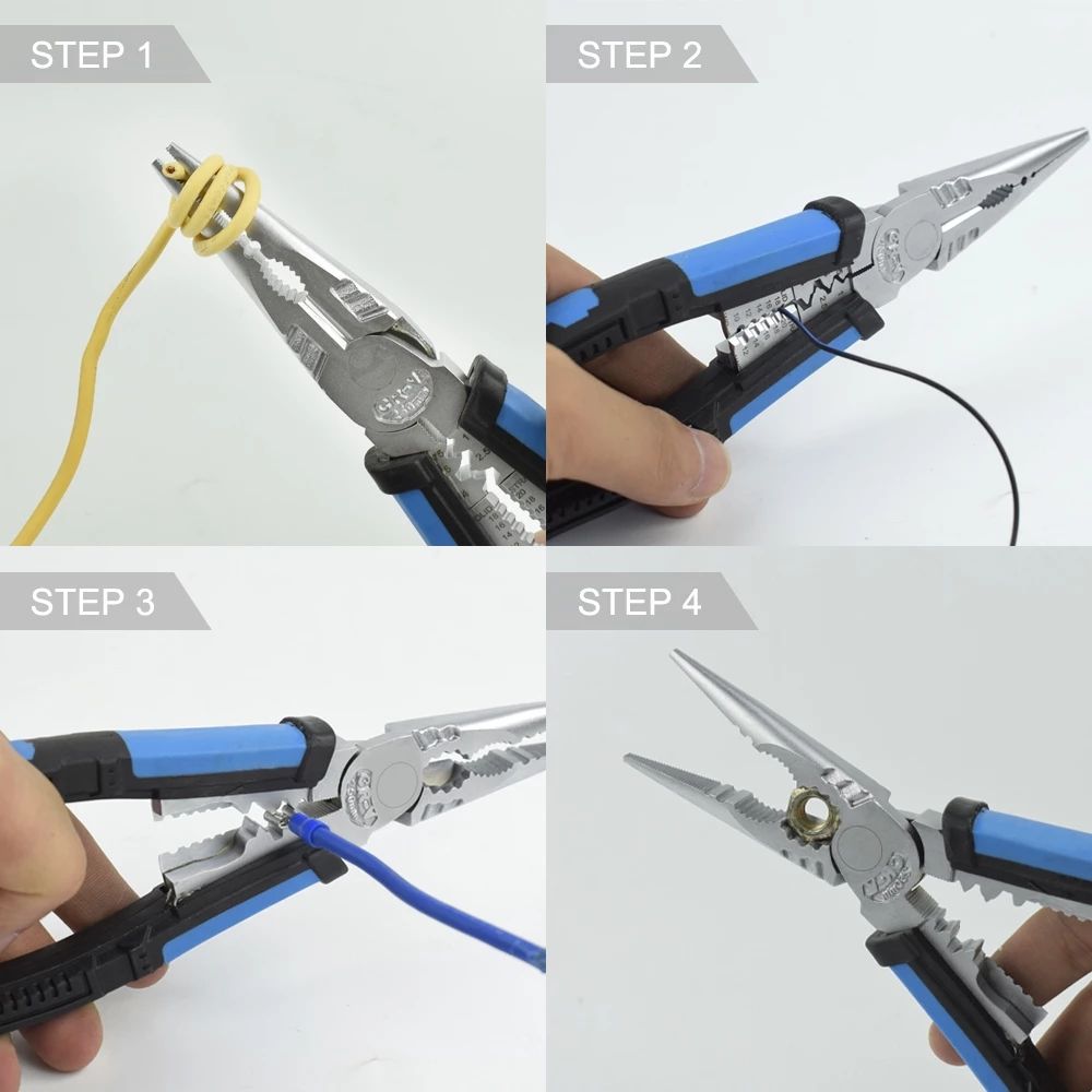 Toolour-8inch-Multitool-Long-Nose-Pliers-Wire-Stripper-Side-Cutters-Pliers-Crimping-Tool-Wire-Cutter-1757214