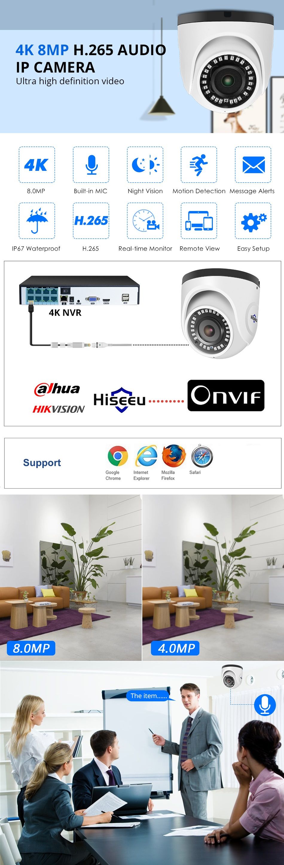 Hiseeu-4K-POE-IP-Camera-Audio-8MP-Metal-Case-Waterproof-Network-Dome-Security-CCTV-Camera-IR-H265-ON-1621764