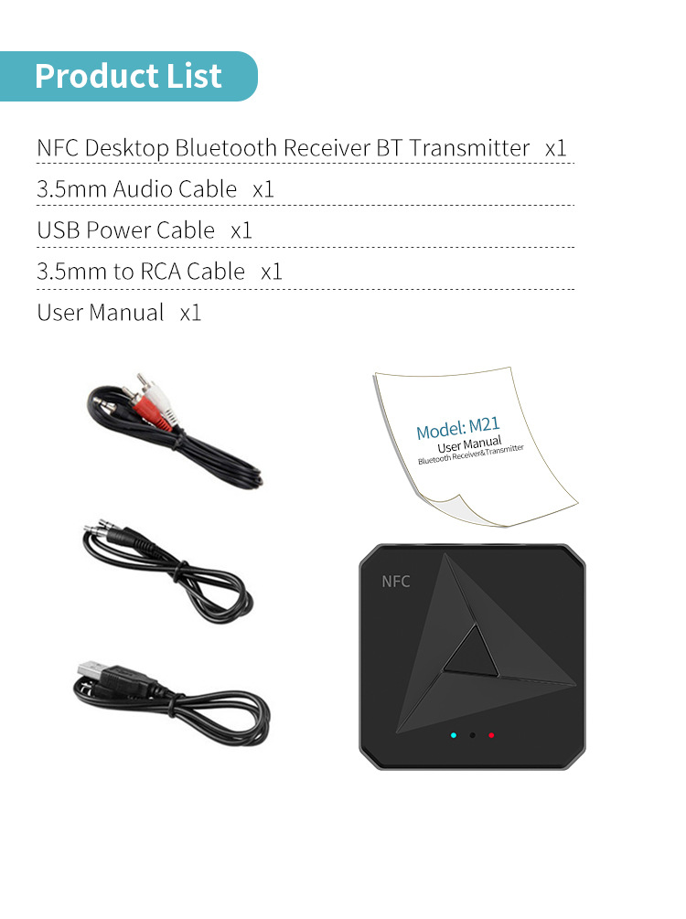 Bakeey-2-In-1-NFC-enabled-bluetooth-V50-Audio-Transmitter-Receiver-35mm-Aux-RCA-Wireless-Audio-Adapt-1732592