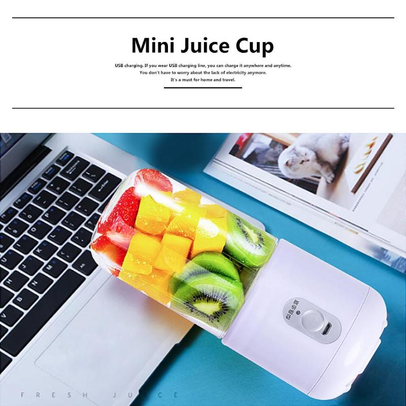 Bakeey-260ml-USB-Rechargeable-Portable-Electric-Juice-Cup-Juice-Blender-Fruit-Mixer-Six-Blade-Mixing-1554518